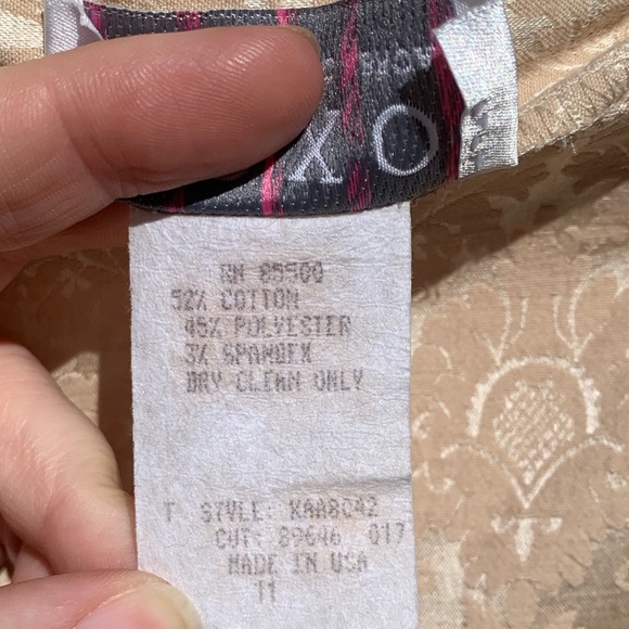 ❌SOLD❌ XOXO vintage metallic shimmer pants - Picture 10 of 12